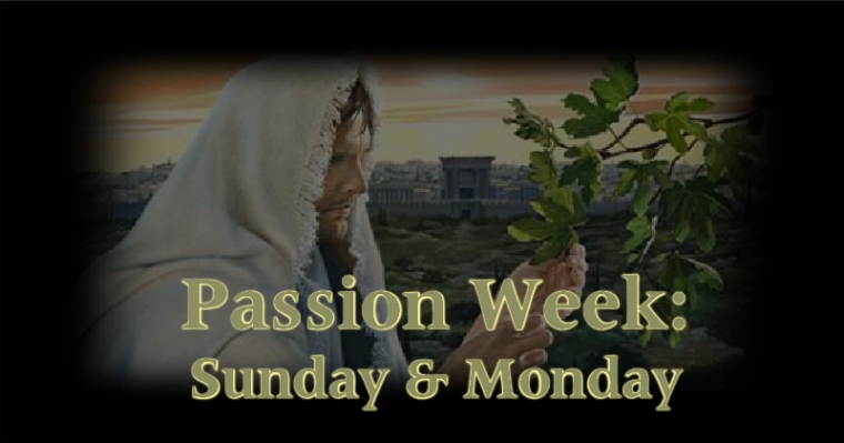 Passion Week - Sunday Monday